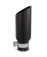 Go Rhino GRT35514B - Black Powder Coated Stainless Steel Exhaust Tip - Textured Black