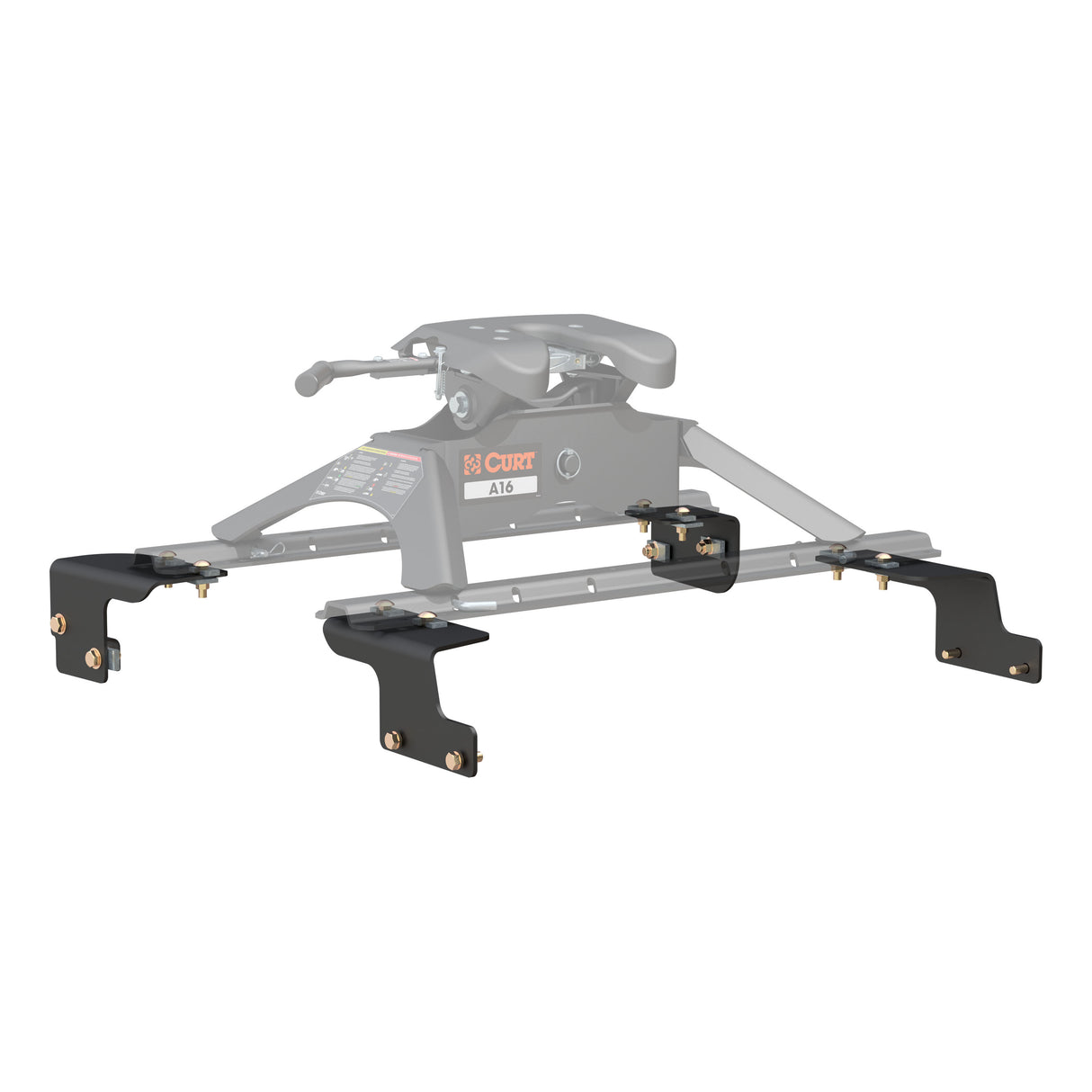 Curt - Custom 5th Wheel Brackets, Select Toyota Tundra, 6.5' Bed (No Extended Crew Cab) - 16468