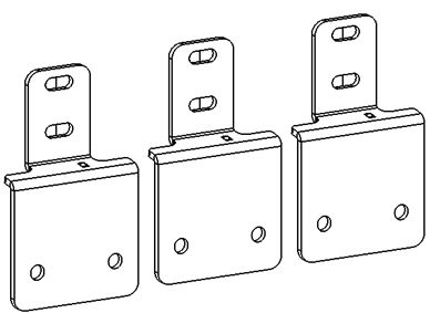 Go Rhino D64346TK - Dominator Xtreme Mounting Brackets Only - Textured Black
