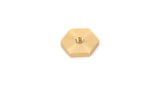 Rhino Rack - M6 x 21.43mm x 4.4mm Brass Hex Nut (x4) - N009-BP