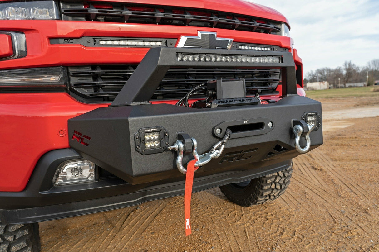 Rough Country - EXO Winch Mount Kit - Chevy Silverado 1500 2WD 4WD (2019-2022) - 10765