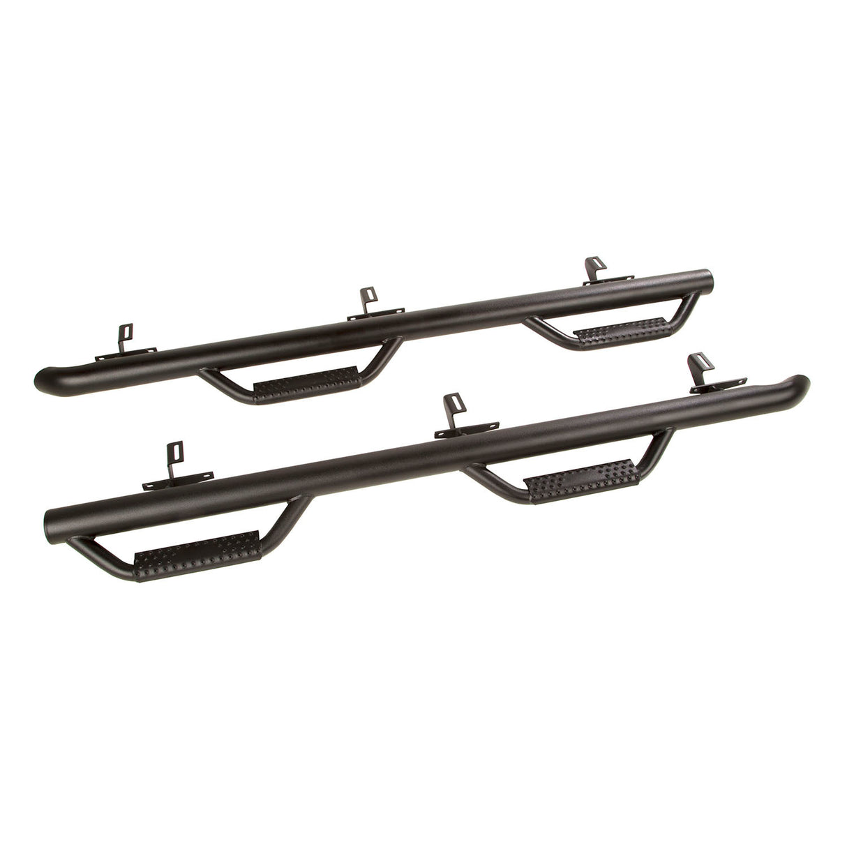 Rugged Ridge - Rugged Ridge 11596.02 Spartan Nerf Bar Kit, Textured Black; 07-18 Jeep Wrangler JKU, 4 Door - 11596.02