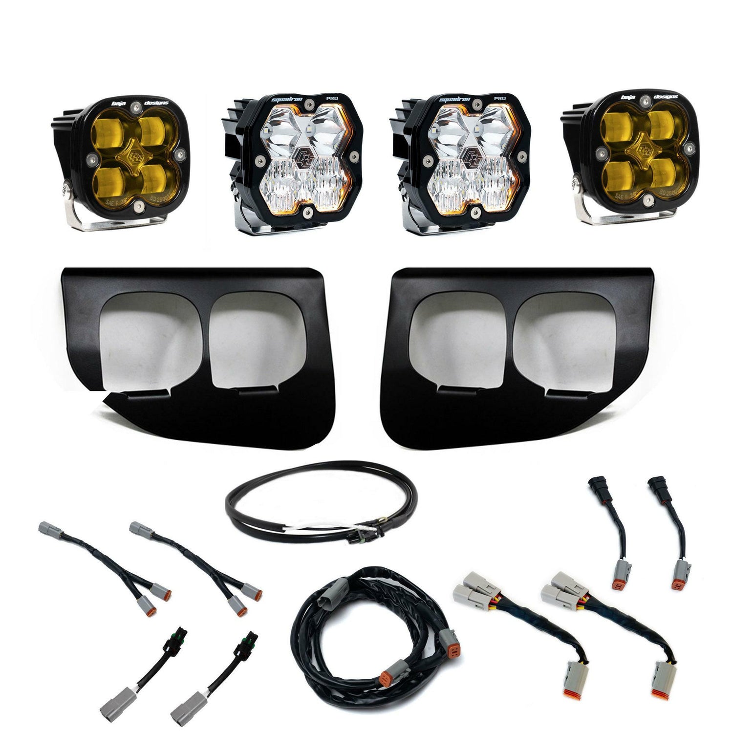 Baja Designs - 44-0040-UP Squadron 2.0 Pro/Squadron SAE Dual Fog Pocket Light Kit