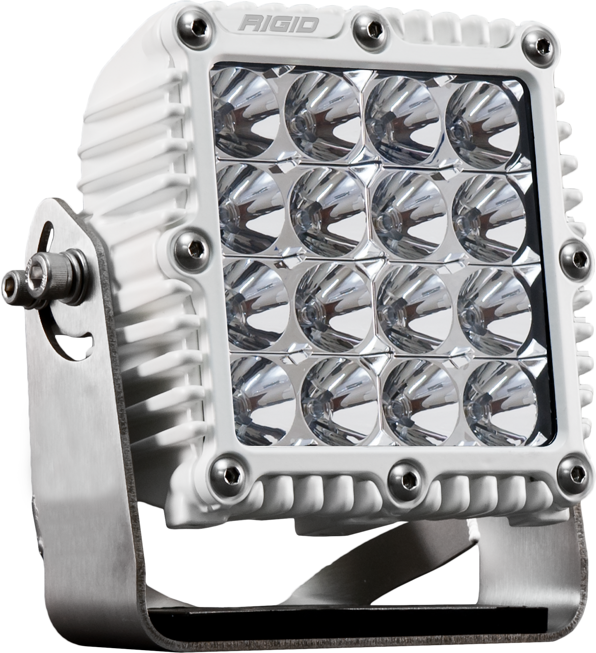 RIGID Industries - 245113 Q-Series PRO LED Light, Flood Optic, White Housing, Single