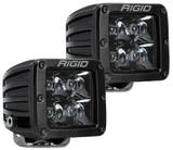 RIGID D-Series PRO Midnight Edition, Spot Optic, Surface Mount, Pair