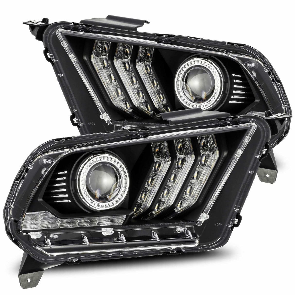 AlphaRex 880115 LED Projector Headlights in Black