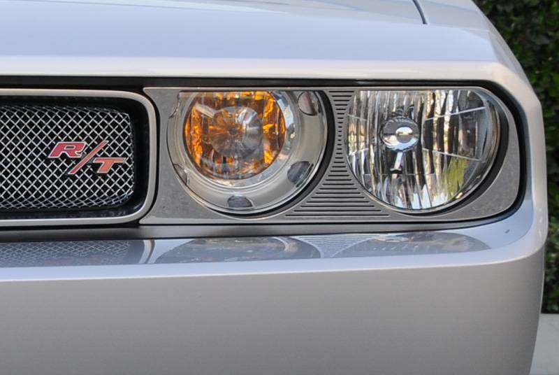 T-Rex Grilles - 2 Pc Trim Stainless Steel T1 Exterior Trim Bolt-On - Headlamp Bezels - 11415