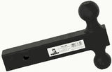 Husky Towing - 31354 Fits 2" Recvr Welded 2" Ball & 2-5/16" Ball 5K Gross Wt 8" Solid Shank Steel Blk