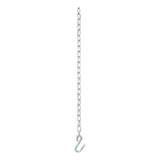 Curt - 27" Safety Chain with 1 S-Hook (2,000 lbs, Clear Zinc) - 80020