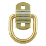 Curt - 3" x 3" Surface-Mounted Tie-Down D-Ring (3,600 lbs, Yellow Zinc) - 83740
