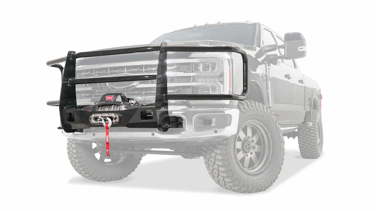 Warn - Trans4mer Gen III Full Grille Guard with Headlamp Guards - 109580