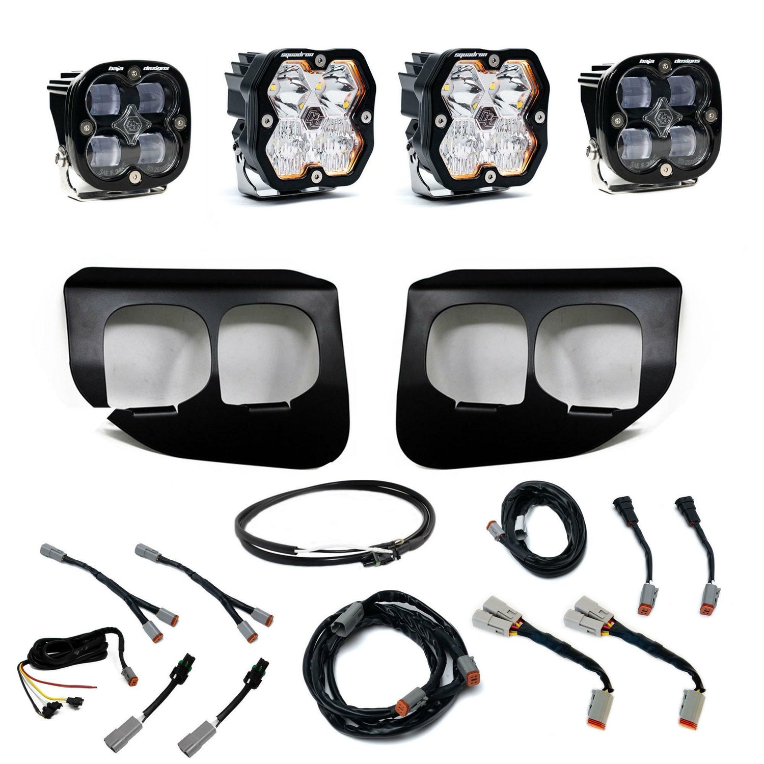 Baja Designs - 44-0041-UP Squadron 2.0 Sport/Squadron SAE Dual Fog Pocket Light Kit