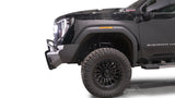 Fab Fours - 2024-2026 GMC HD Black Steel Elite Sensor Front Bumper w/ Pre-Runner Guard - GM24-Q6262-1