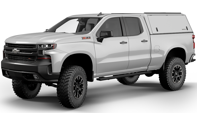 RSI SmartCap - Silverado/Sierra Truck Bed Cap Edge Commercial White For 19-26 Chevrolet Silverado/Sierra 1500 6.5 Foot Standard Bed - EC0131-WN