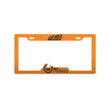 Prinsu - License Plate Cover - Orange/Black - 600-000-000-149