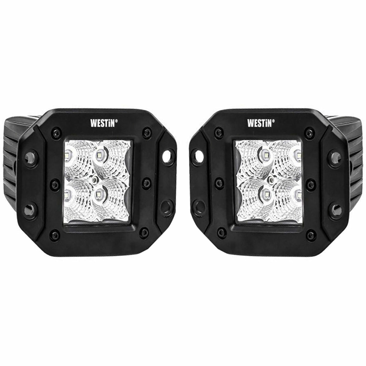 Westin - 09-1218FM4 FM4Q LED Flush Mount Auxiliary Lights
