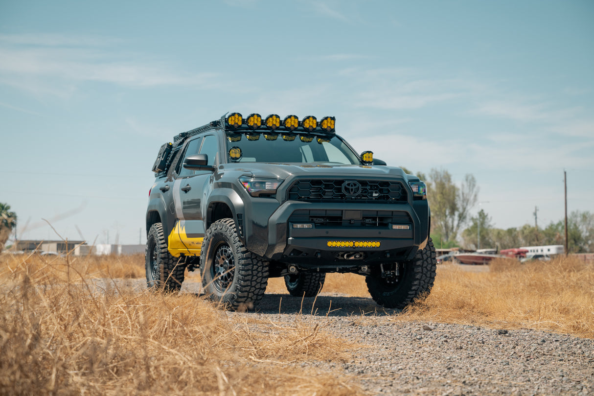 Rago Fabrication - Toyota Roof Rack Baja Designs LP6 Round Light Mount - AC710910301