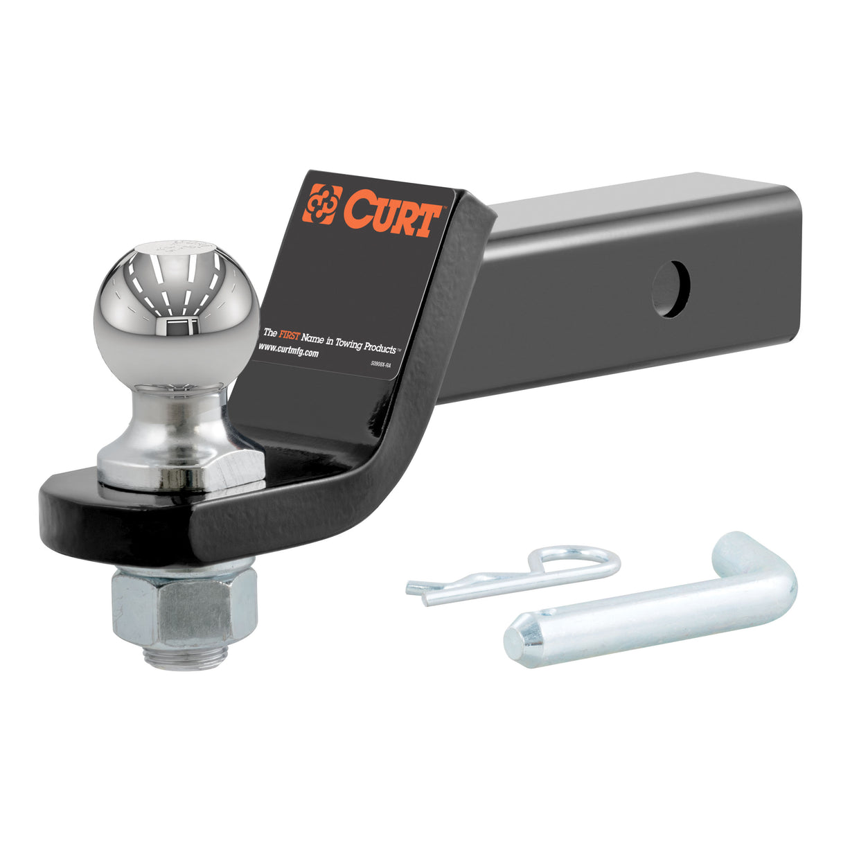 Curt - Loaded Ball Mount with 1-7/8" Ball (2" Shank, 3,500 lbs., 2" Drop) - 45034