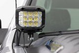 Rough Country - LED Light Kit - Ditch Mount - 2" Black Pair - Spot - Chevy 1500 & Chevy GMC 2500HD 3500HD (07-14) - 71058