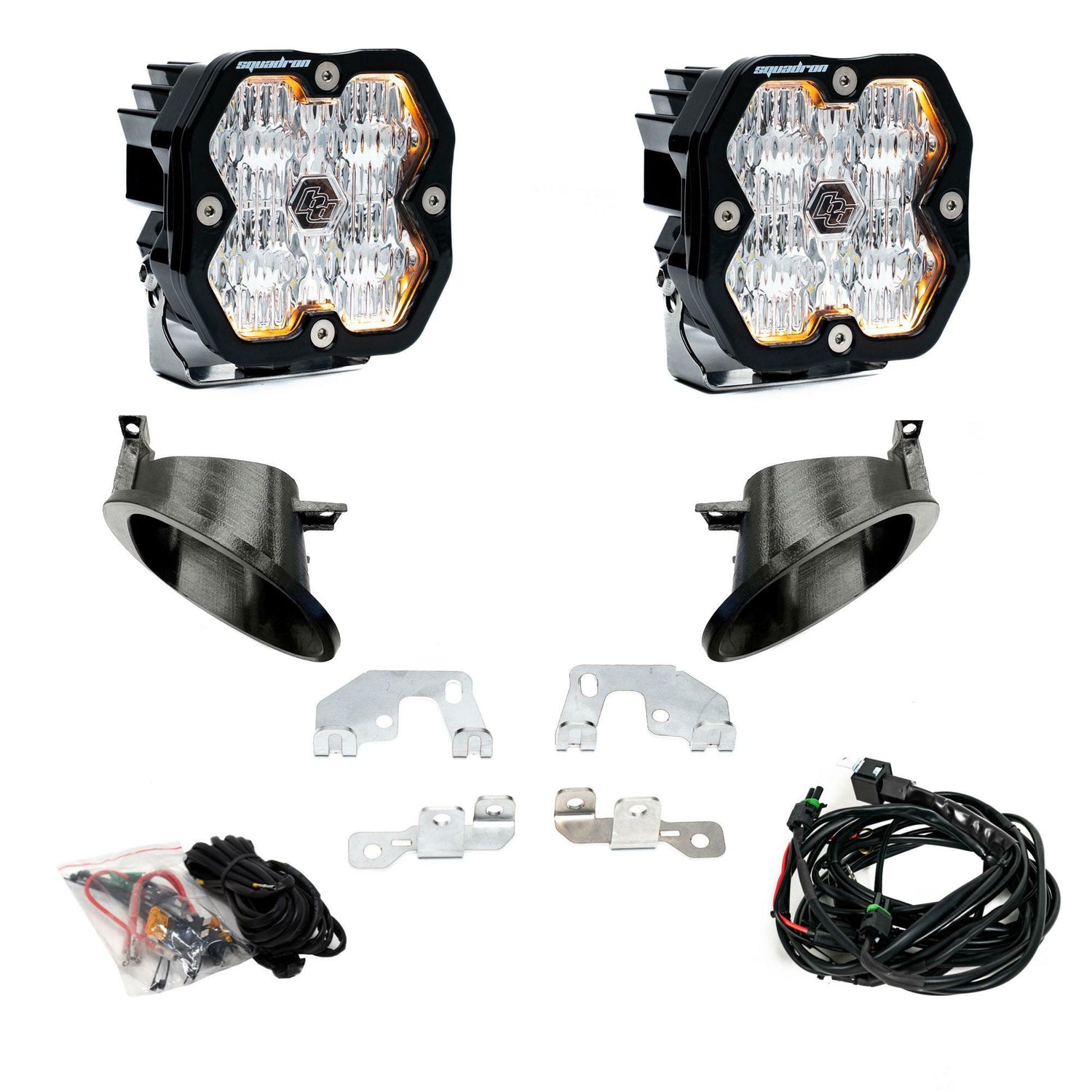 Baja Designs - 44-0027 Squadron 2.0 Sport Fog Pocket Light Kit