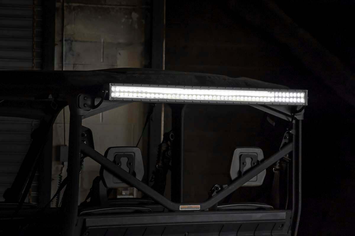 Rough Country - LED Light Kit - Cab Mount - 50" Black Dual Row - Can-Am Defender HD8 (16-21) - 71019