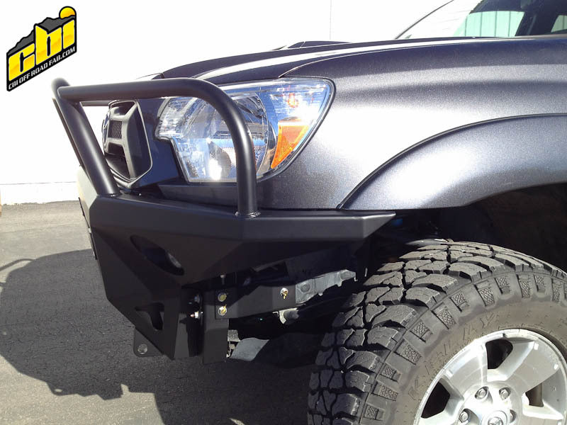 CBI - 2nd Gen Toyota Tacoma Moab 2.0 Adventure Bumper / Powder Coated Black / Aluminium - 200-000-010-075