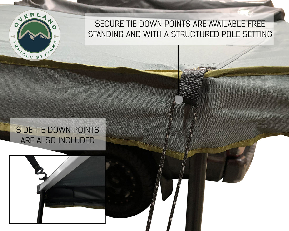 Overland Vehicle Systems - Freestanding 270 Degree Awnings For Mid - High Roofline Vans Driver side - 19519908