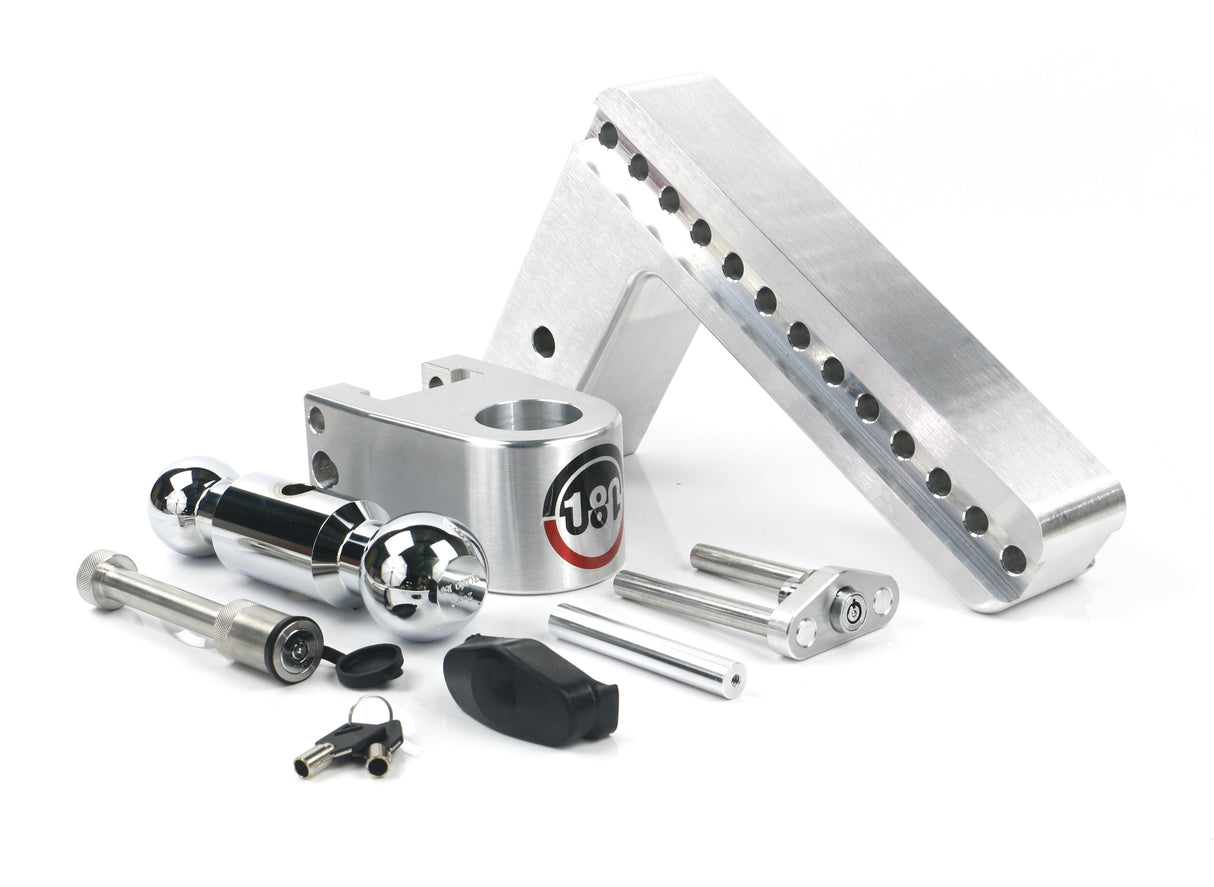 Weigh Safe - CTB10-3-KA Turnover Ball 10" Drop Hitch with 3" Shank- Keyed Alike WS05 Included