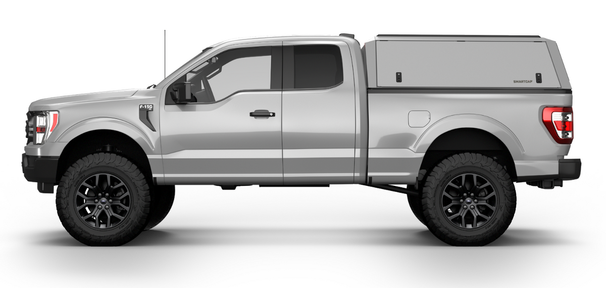 RSI SmartCap - Silverado/Sierra Truck Bed Cap Edge Commercial OEM White 19-26 Chevrolet Silverado/Sierra 1500 8 Foot Long Bed - EC0132-WN
