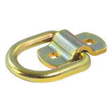 Curt - 3" x 3" Surface-Mounted Tie-Down D-Ring (3,600 lbs, Yellow Zinc) - 83740