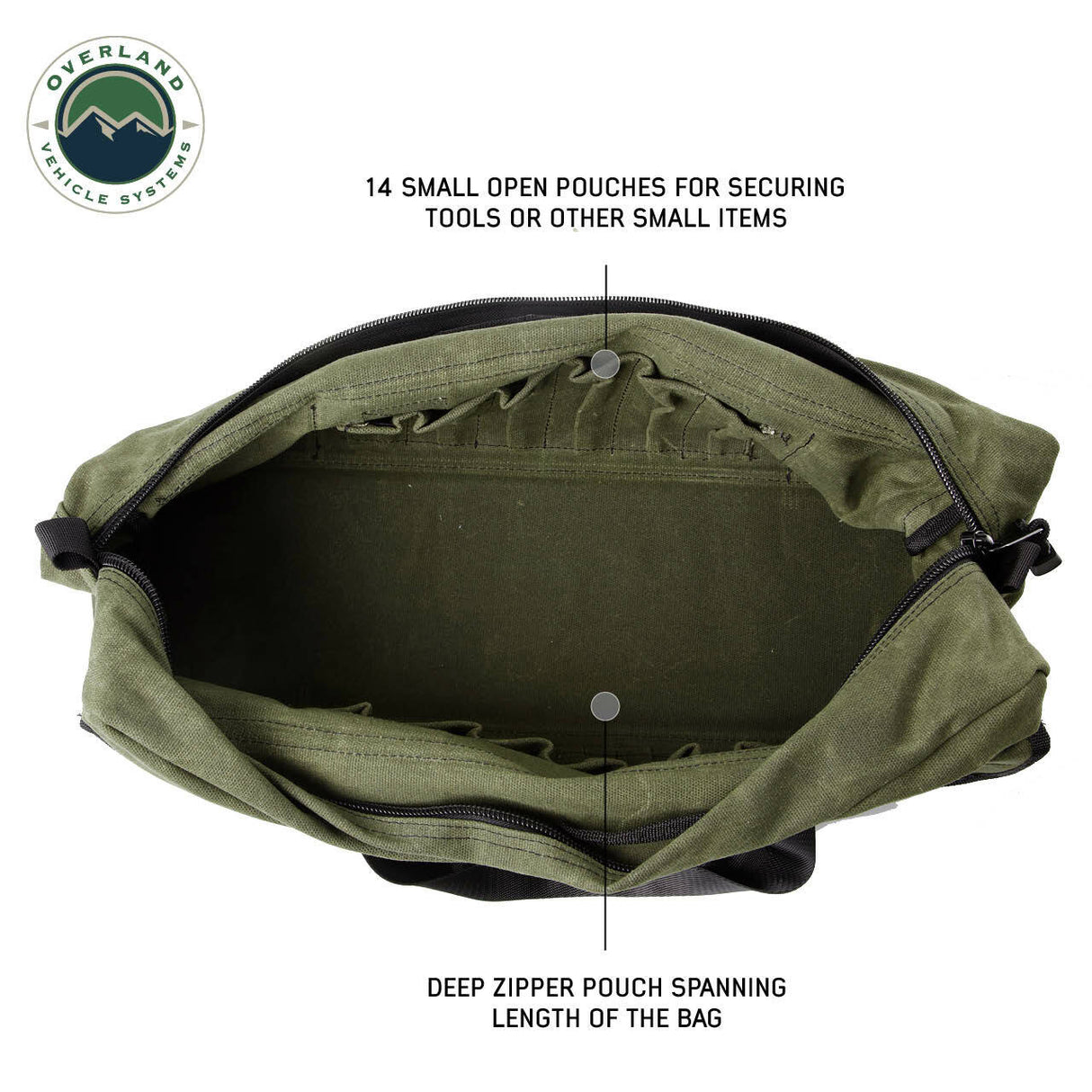 Overland Vehicle Systems - Organize With Wax Canvas Small Duffle Bag - 21169941