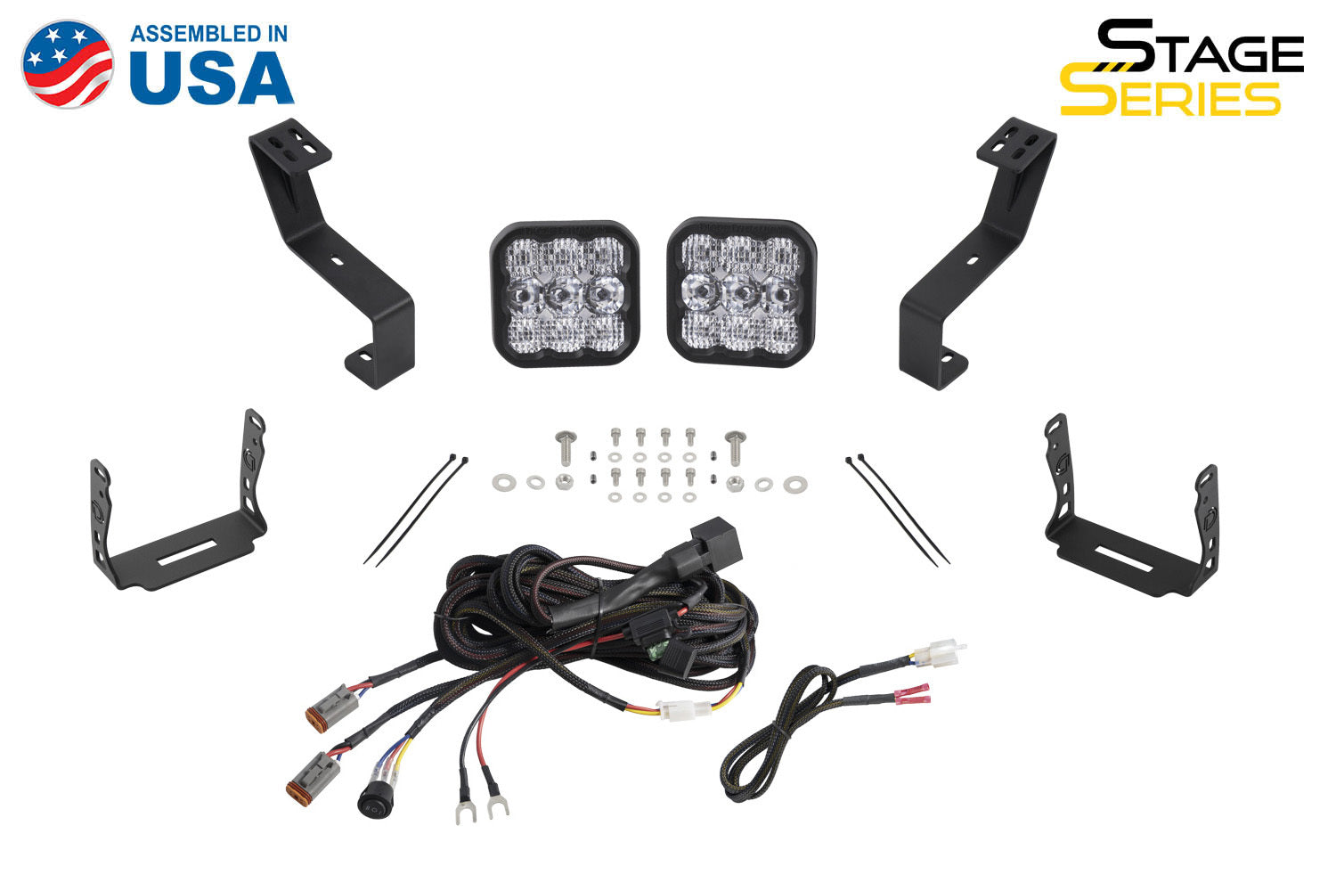Diode Dynamics - SS5 Bumper LED Pod Light Kit for 2019+ Ram, Pro Yellow Combo - DD7616