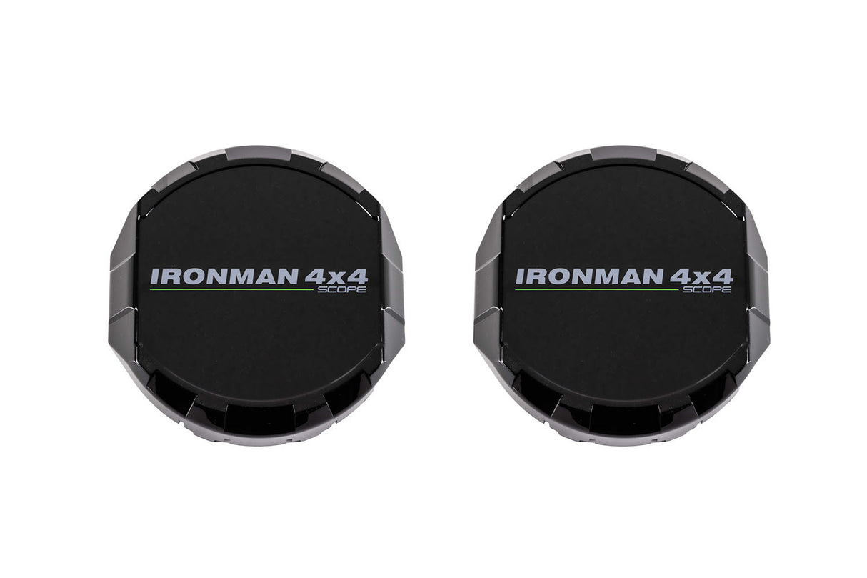 Ironman 4x4 - 5" SCOPE LED DRIVING LIGHT COVERS (BLACK) - IDL050COVERSBLK