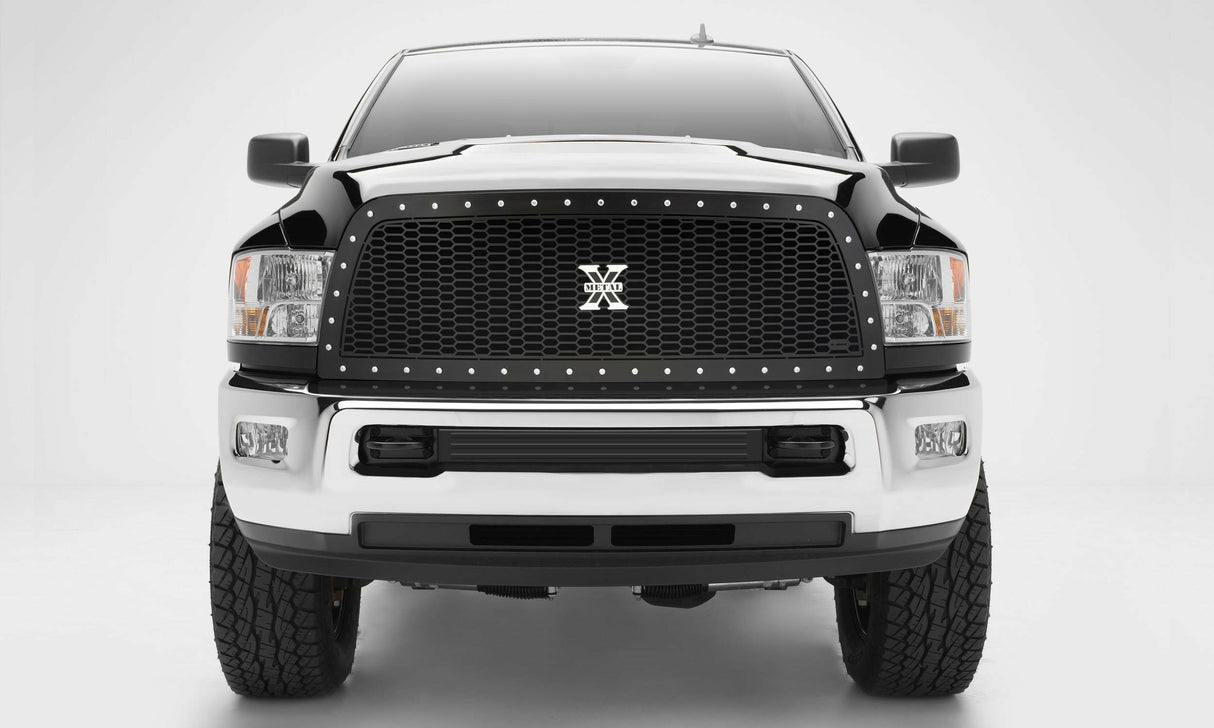 T-Rex Grilles - 1 Pc Laser Cut Pattern Mild Steel Laser X Grille Replacement - 7714521