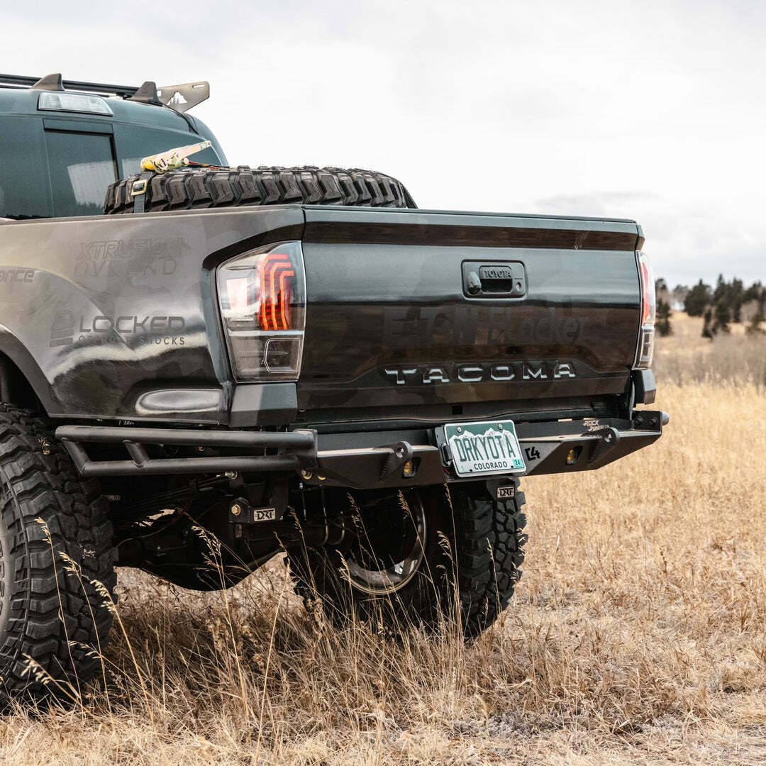 C4 Fabrication - Tacoma Rock Runner High Clearance  Rear Bumper / 3rd Gen / 2016-2023 - 1200-4516-DT-W-01NA