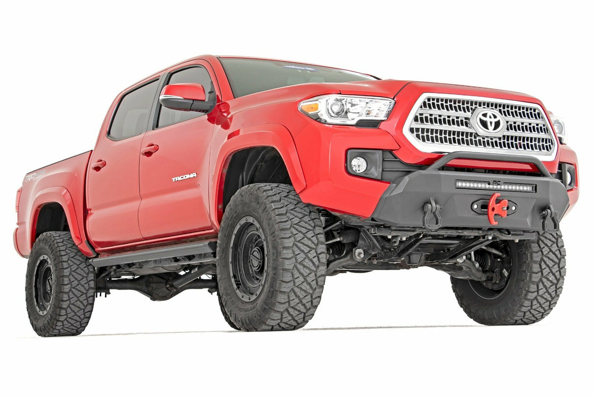 Rough Country - Front Bumper - Hybrid - 20" Blk DRL LED - Toyota Tacoma 4WD (2016-2023) - 10727