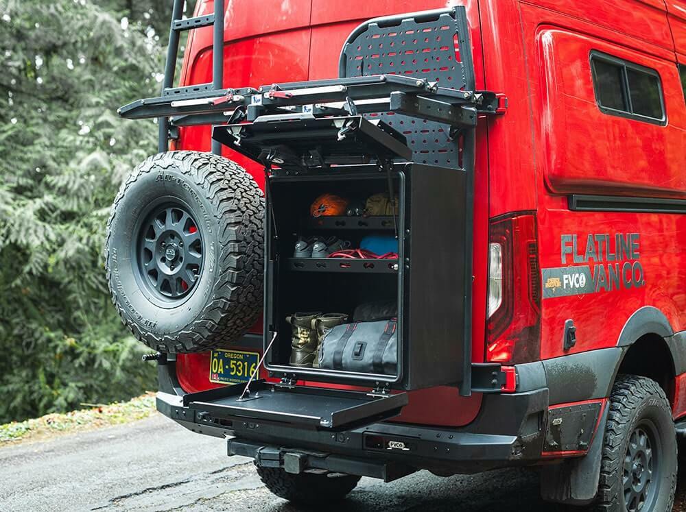 Flatline Van Co. - Rear Storage Box - Half Shelf - UN1107B