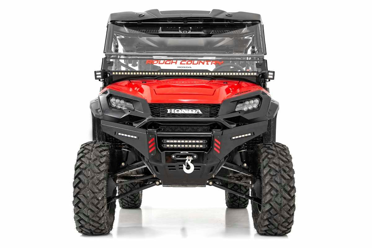 Rough Country - LED Light - Cage Mount - 2" Black Pair - Amber DRL - Honda Pioneer 1000 1000-5 - 92021