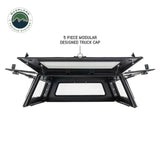 Overland Vehicle Systems - Expedition Truck Cap W/Full Wing Doors, Front and Rear Windows and 3rd Brake Light 09-24 Ford F150 5.5 Foot Bed - 70100004