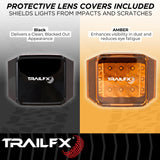 TrailFx - 4" LED Side Shooter Pod Light- Amber Pair (PODSIDAMS2)