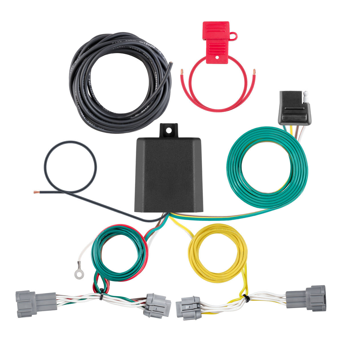 Curt - 56511 Custom Wiring Harness, 4-Way Flat Output, Select Nissan Ariya