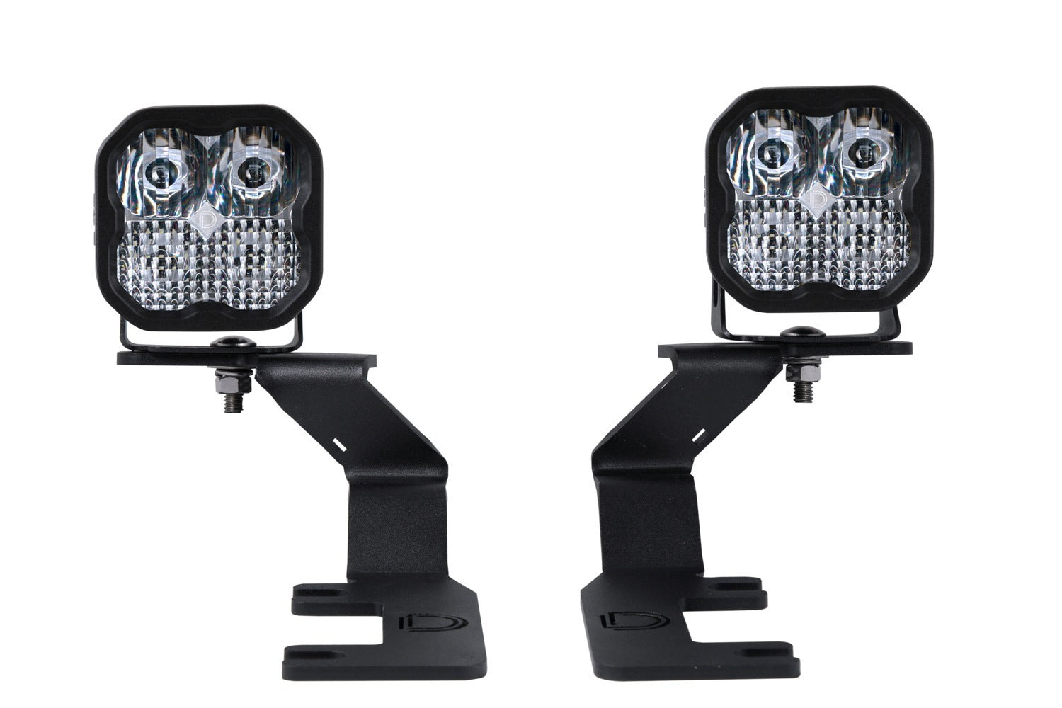 Diode Dynamics DD6648 Allows you to mount two Stage Series 3" LED Pods above the hood.