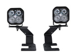 Diode Dynamics DD6648 Allows you to mount two Stage Series 3" LED Pods above the hood.