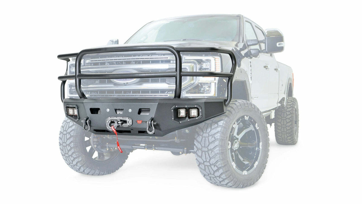 Warn - ASCENT HD BUMPER FORD F250/350 WITH FULL GUARD - 106914