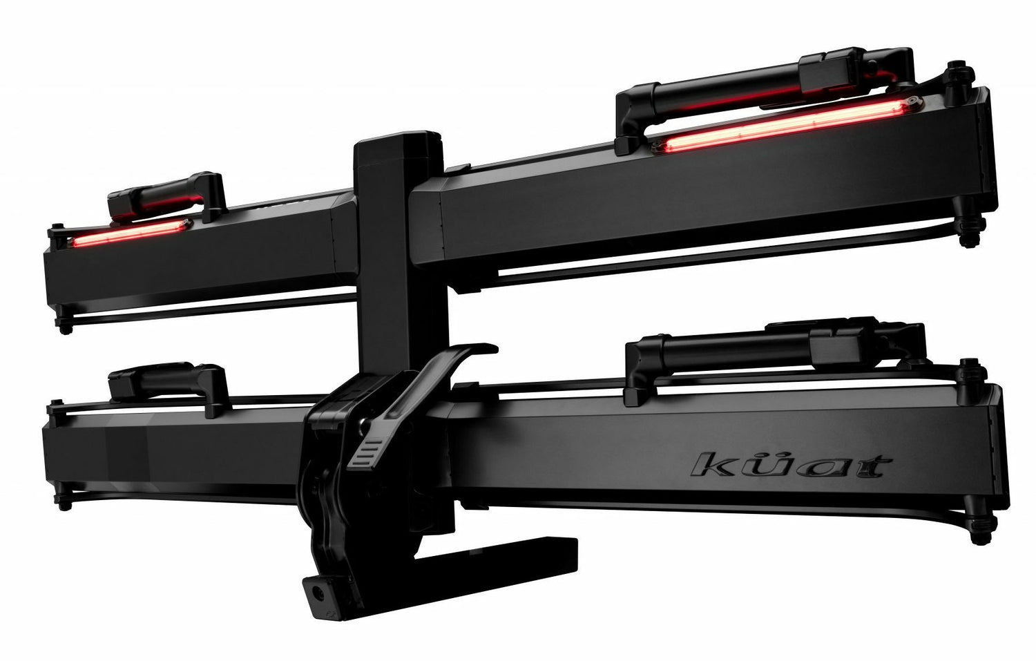Kuat - Piston X 1.25" LED Dual Ratchet Platform Rack with Kashima - 2 Bike - Galaxy Gray - PX12G
