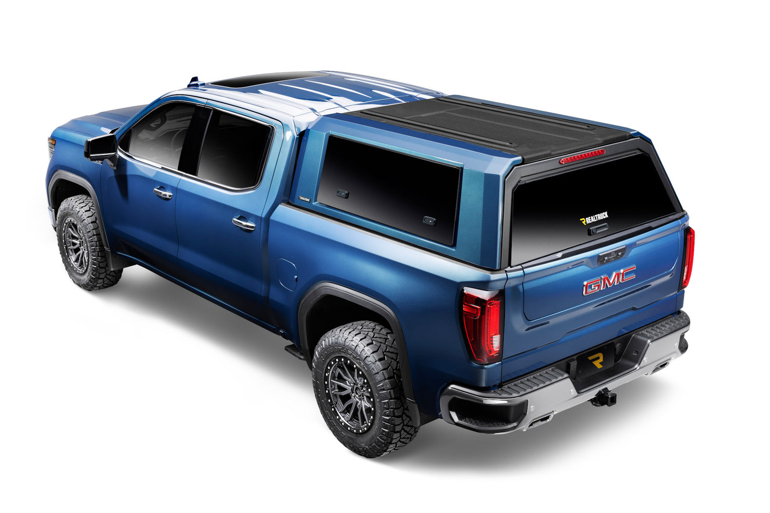 Realtruck -  Ascend Modular Truck Cap - 2019-2026 Chevrolet Silverado/GMC Sierra 1500 5.8ft Short Bed  GBA - Black/Onyx Black - PA-26177-GBA