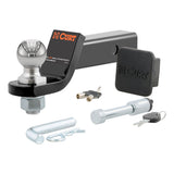 Curt - Towing Starter Kit with 2" Ball (2" Shank, 7,500 lbs, 2" Drop) - 45534