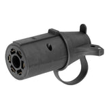 Curt - Adapter with Tester (7-Way RV Blade to 6-Round Trailer, Center Pin Auxiliary) - 57255