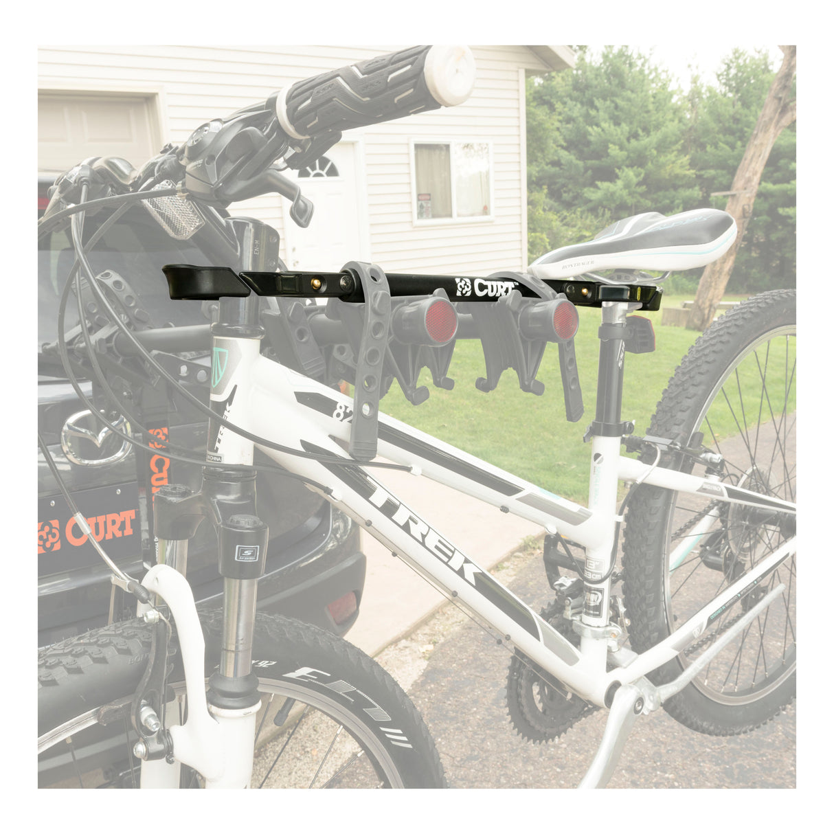 Curt - 22-1/2" to 31" Adjustable Bike Adapter Beam for Angled Frames - 18016