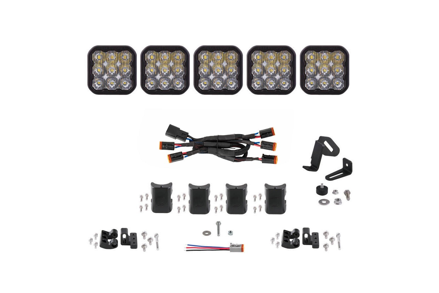 Diode Dynamics - SS5 Sport Universal CrossLink 5-Pod Lightbar White Driving - DD7208